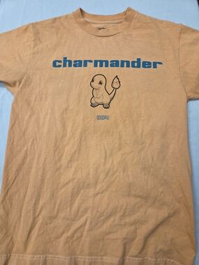 Charmander Graphic Tee - Men Small Orange Shirt
